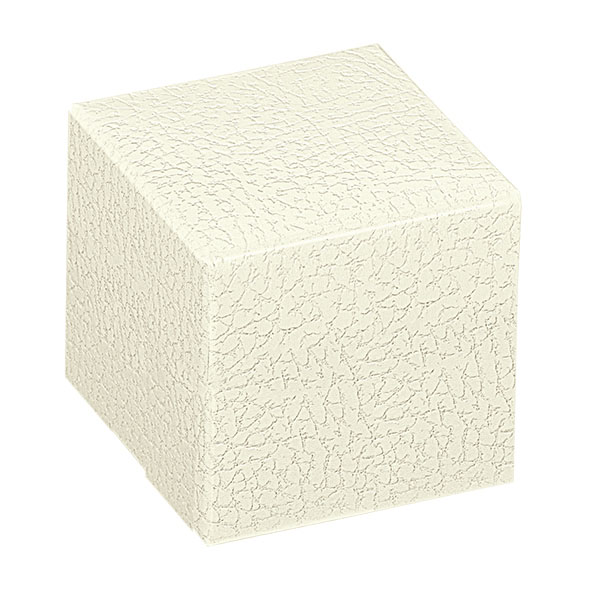70X70X70MM SCATOLA BOMBONIERA PELLE BIANCA - SCATOLE BOMBONIERE - Nuovi arrivi - Regali e Bomboniere