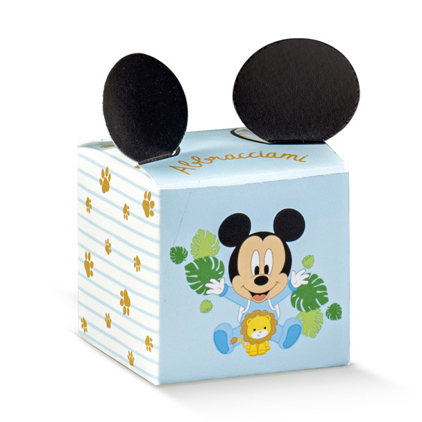CUBO 50X50X50 MICKEY BABY LEONE - Disney Scatoline e Box - Nuovi arrivi - Regali e Bomboniere