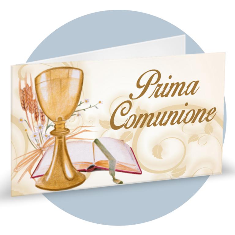 PRIMA COMUNIONE CALICE BIGLIETTINO - Bigliettini Bomboniere - Prodotti 