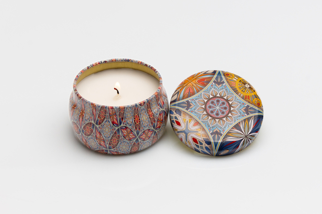 CANDELA IN LATTINA MANDALA - Candele da regalo - Nuovi arrivi - Regali e Bomboniere