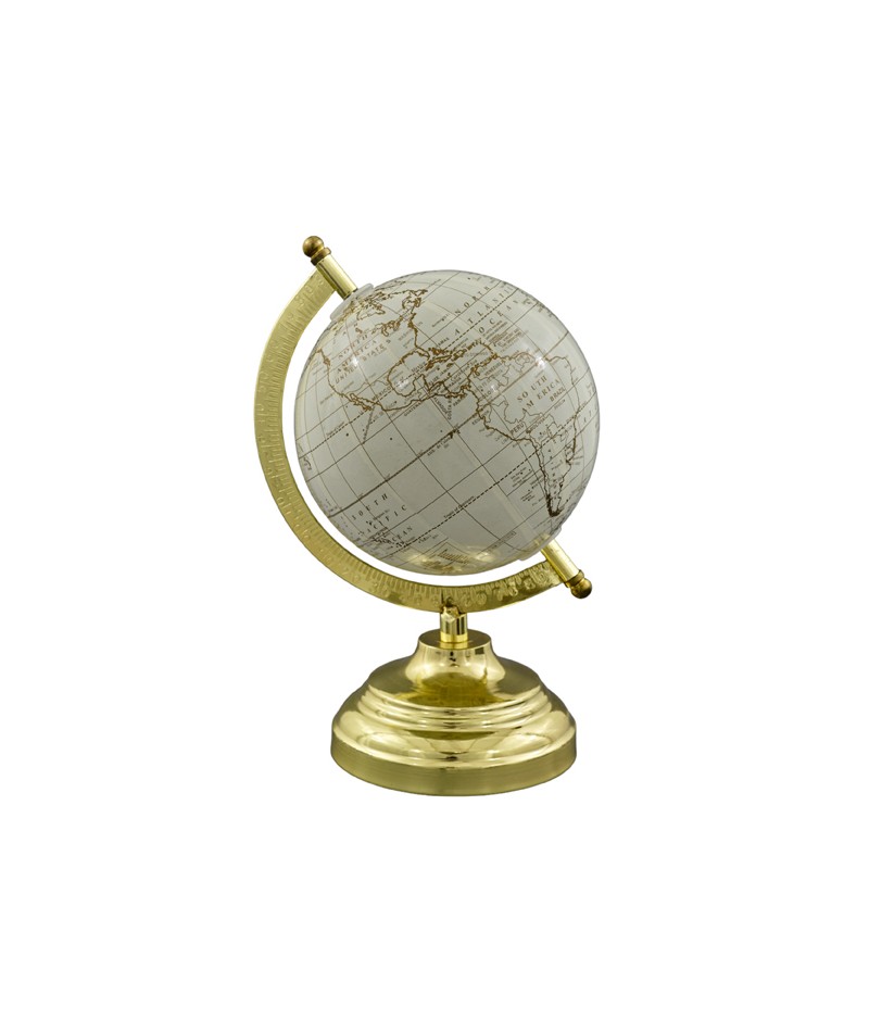 -13X13X21,5CM- MAPPAMONDO GOLD MEDIO  - Mappamondo - Nuovi arrivi - Regali e Bomboniere