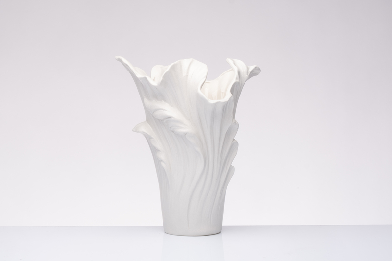 VASO H24CM FIORERAIO PORCELLANA BIANCA  - Matrimonio - Nuovi arrivi - Regali e Bomboniere