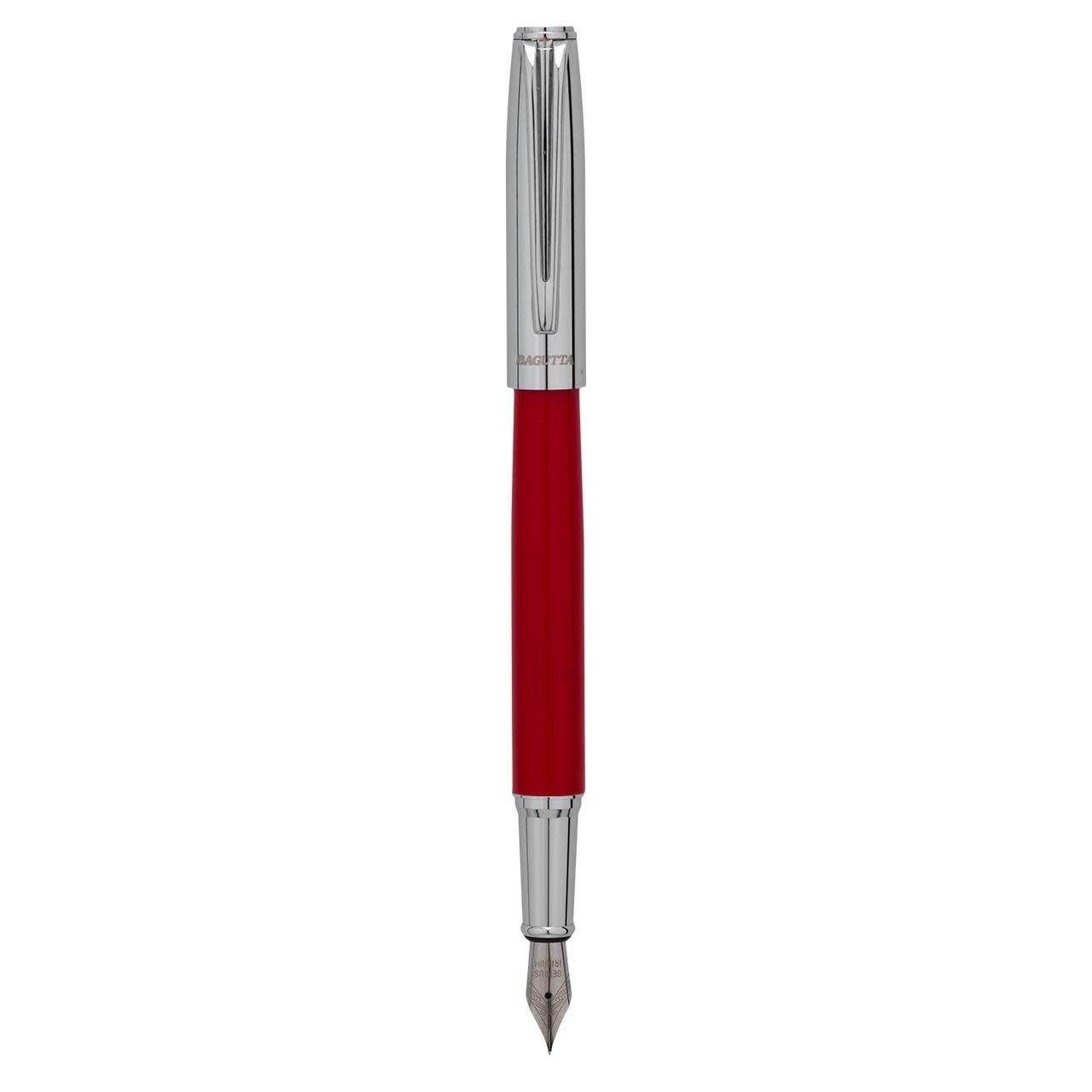 STILO BICOLORE ROSSO E ARGENTO 20CM CON BOX RIGIDO DA REGALO  - Tratto di Stile Bagutta - Nuovi arrivi - Regali e Bomboniere