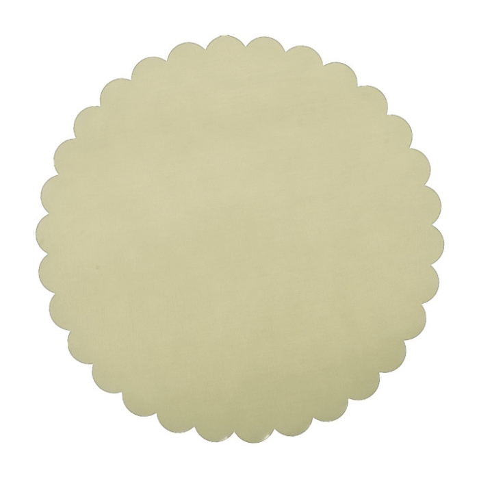 VELO ORGANZA SMERLATO TONDO 23CM CREMA - Tulle e Organza - Nuovi arrivi - Regali e Bomboniere