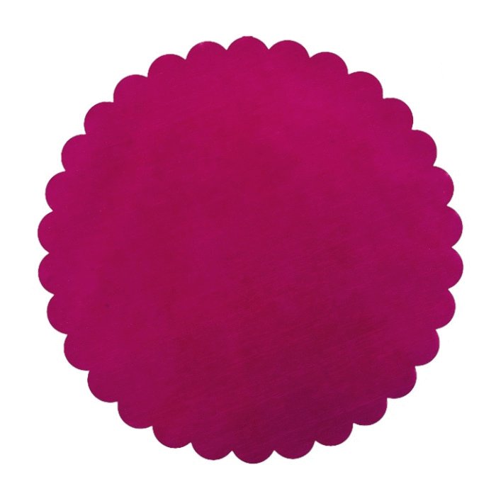 VELO DI FATA FUXIA ORGANZA SMERLATO TONDO 23CM  - Tulle e Organza - Nuovi arrivi - Regali e Bomboniere