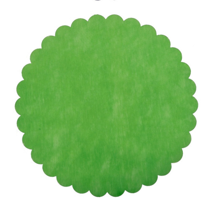 VELO DI FATA VERDE NAPOLI ORGANZA SMERLATO TONDO 23CM  - Tulle e Organza - Nuovi arrivi - Regali e Bomboniere