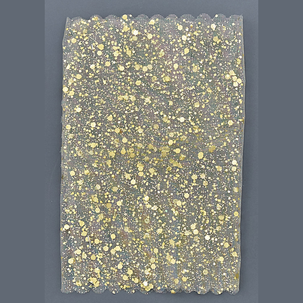 24X12CM TULLE RETTANGOLARE PUNTINI ORO  - Tulle e Organza - Nuovi arrivi - Regali e Bomboniere