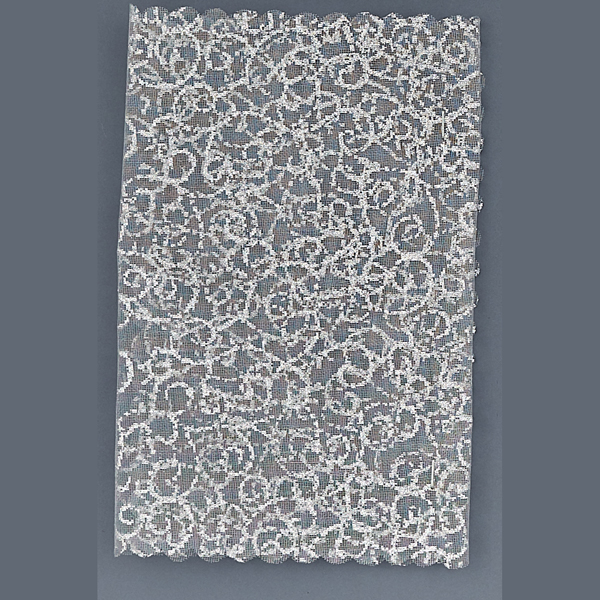 24X12CM TULLE RETTANGOLARE DAMASCATO SILVER  - Tulle e Organza - Nuovi arrivi - Regali e Bomboniere