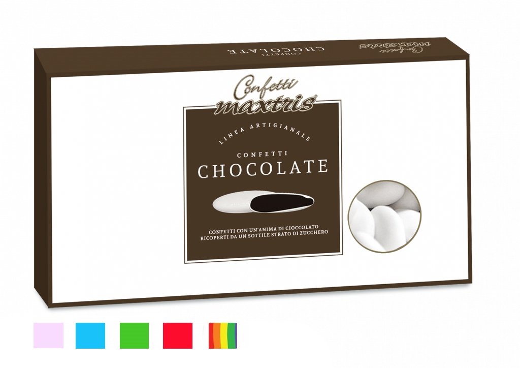 1KG- ROSSI CIOCCOLATO CONFETTI - CONFETTI MAXTRIS - Nuovi arrivi - Regali e Bomboniere