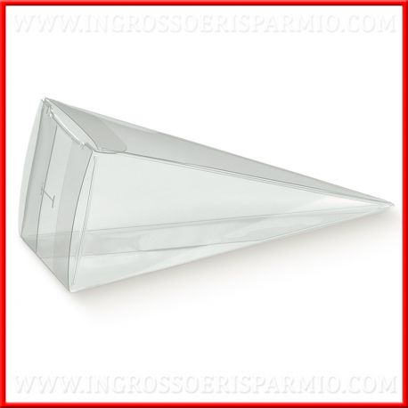 115MM CONO CON FORO TRASPARENTE - Scatole pvc trasparenti - Nuovi arrivi - Regali e Bomboniere